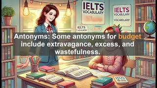 IELTS 6.5 Vocabulary Lesson: Budget - Meaning, Common errors, Synonyms and Antonyms