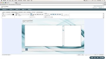 Creating a Corporate Communications Layout in Signagelive