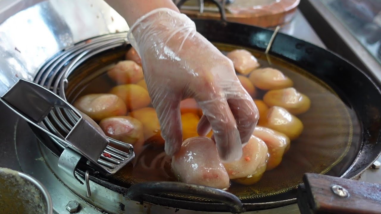 百年紅糟肉圓!! 一口品嚐祖傳四代新竹肉圓真功夫|台灣經典小吃-肉圓|台北萬華-川業肉圓 縮圖
