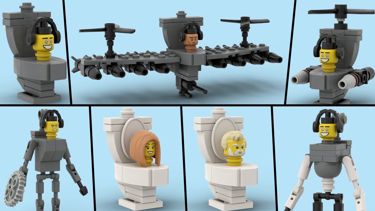 Lego NEW UPGRADED GMAN SKIBIDI TOILET Tutorial in Skibidi Toilet 57 