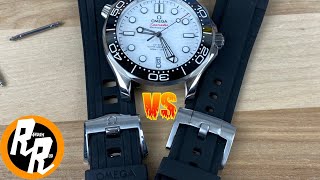 Omega Seamaster Rubber strap vs 