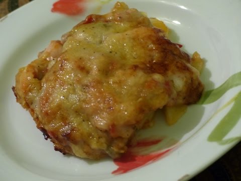 gratin-de-pomme-de-terre,-poivron-et-poulet---غراتان-البطاطا-والدجاج-و-الفلفلة