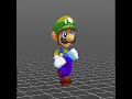 Super Mario Dimensions Concept - Luigi's Walk Cycle #nintendo #mario #smashbros #gaming #animation