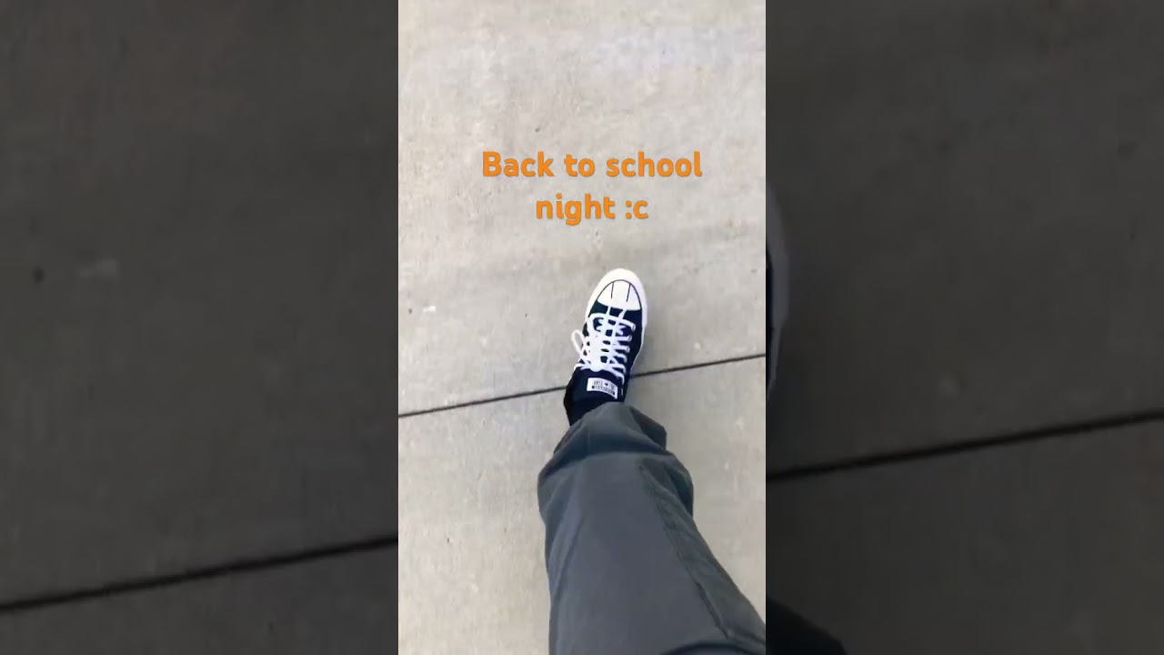 Back to school night :c 