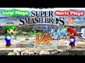 Luigi plays super smash bros ultimate vs mariooo