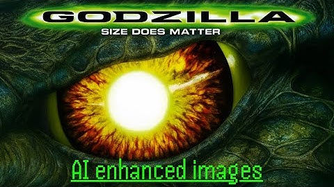 AI enhanced Godzilla (1998) pictures
