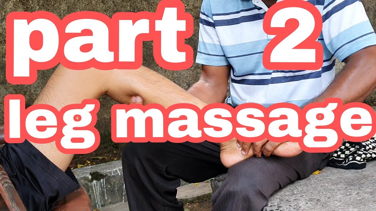 Knee pain relief and smoke oil leg massage by pain killer baba//asmr