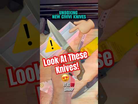 Unboxing New Knives With a KARAMBIT! Civivi Mdrn Hunter & Bluetick   