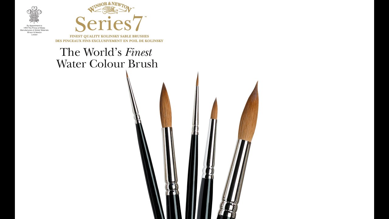WN Series 7 Finest Kolinsky Sable Watercolor Brushes (Winsor