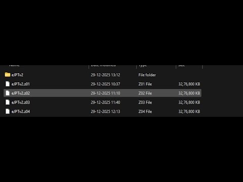 How to extract a zip file like .z01|.z02|.z03| file merger - YouTube