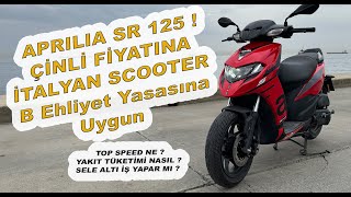 Aprilia SR 125 İncelemesi | Çinli fiyatına İtalyan Scooter