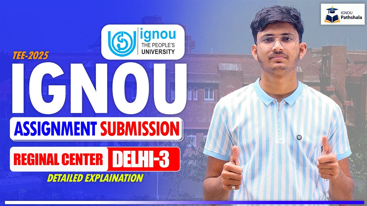 IGNOU Rc Delhi -3 Assignment submission guidelines release june 2025 ...