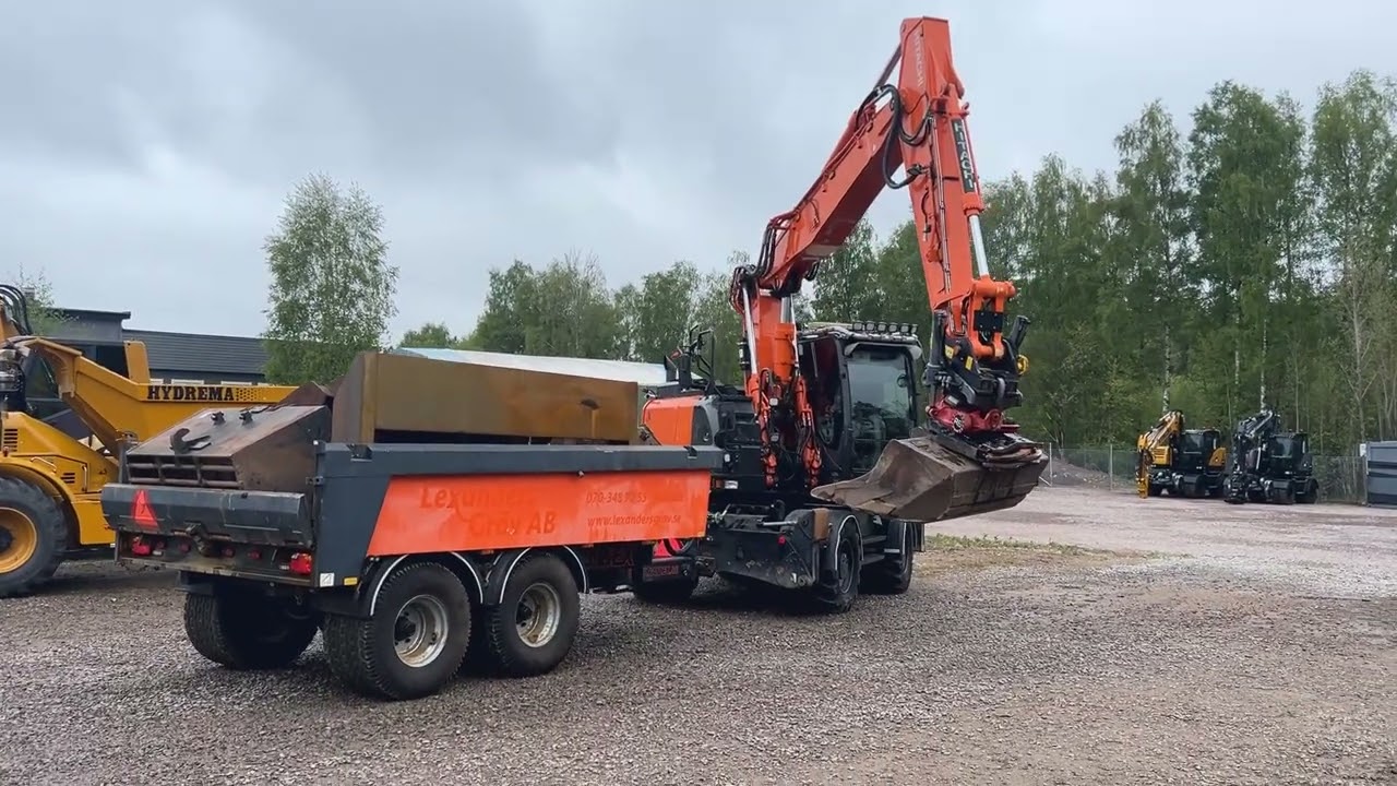 Hjulgrävare med vagn Hitachi med Randex