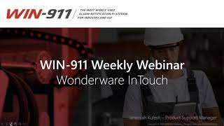 Technical WIN-911 & Wonderware by AVEVA InTouch – Best Practices