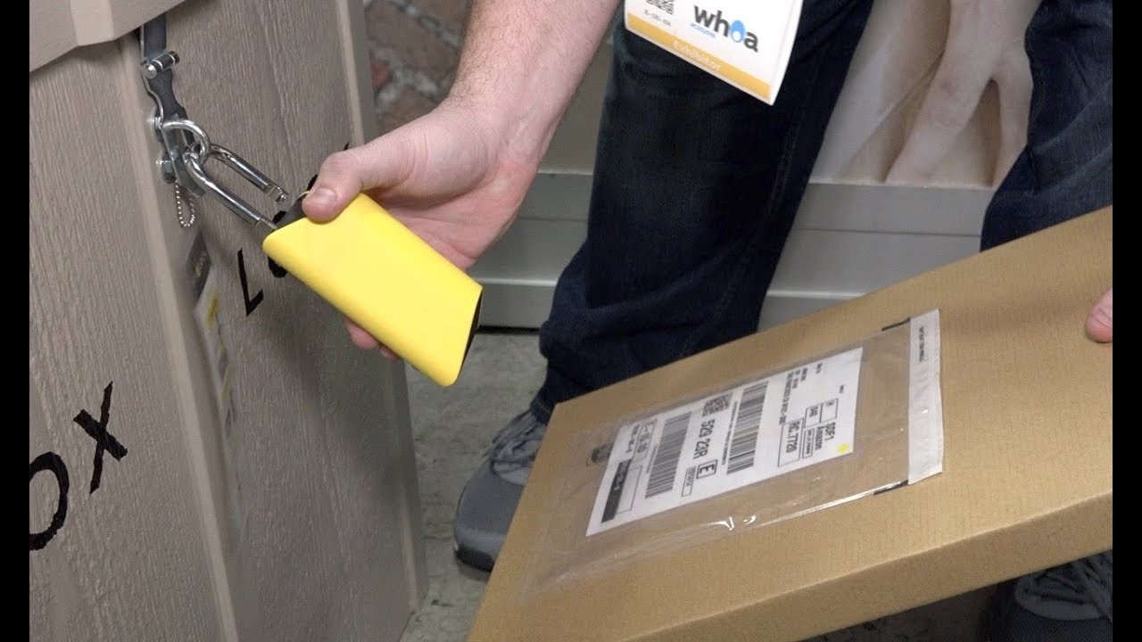 Boxlock - Lock to prevent porch pirates / theft of packages CES2018