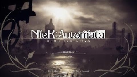 NieR: Automata DEMO 120161128 Hard difficulty FAIL