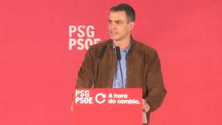 Mitin Pedro Sánchez en Ourense 29 6 20