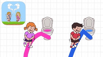Toilet Rush: Pee Master - All Levels Gameplay Android, iOS