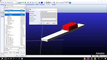 MSC Adams: inclined plane