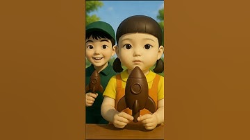 Squid Game Korean Chocolate ASMR #squidgame #squidgame2 #ai #asmr