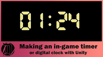 Making an in-game timer or digital radio clock in Unity the easy way