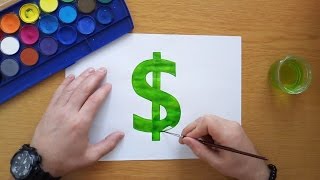 How to draw a dollar sign $