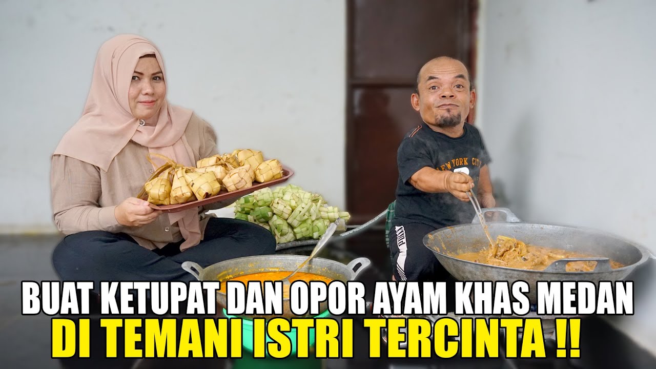 BUAT KETUPAT DAN OPOR AYAM KHAS MEDAN UNTUK DIHARI LEBARAN !!
