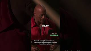 Favourite quote || Dwayne Johnson❗✅ #shorts #viral #mindset #hustle  #success #subscribetomychannel