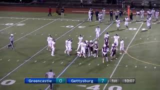 Greencastle @ Gettysburg high school football - 10/14/2022