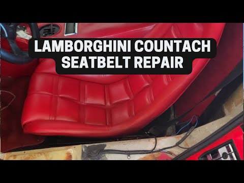 Lamborghini Countach Seatbelt Repair Done the Wrong Way