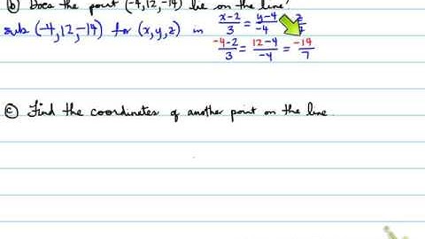 MCV - 8.3 Equation of a line in R3