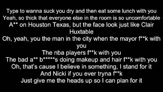 Nicki Minaj   Only LYRICS ft  Drake, Lil Wayne, Chris Brown
