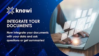 Knowi Document Assist: Integrate your documents with your data.