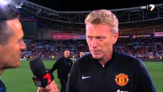 Man United David Moyes Australia interview A Team All-Stars Game Review ALL Goals!