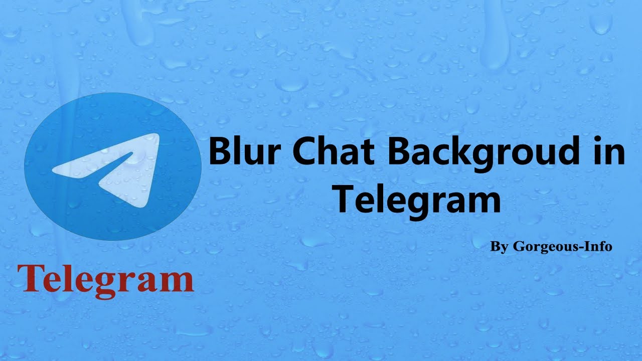 How to Blur Chat Background in Telegram YouTube