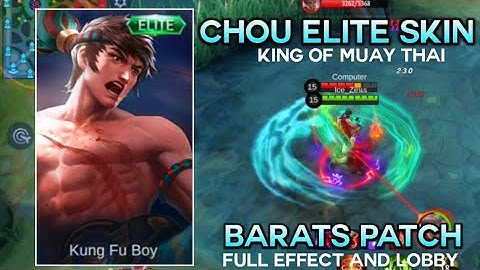 CHOU KING OF MUAY THAI SCRIPT SKIN - FULL EFFECT AND LOBBY + FILE BACKUP | MLBB