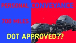 What is personal conveyance? How can I use it? #hotshottrucking #carhauler #personalconveyance