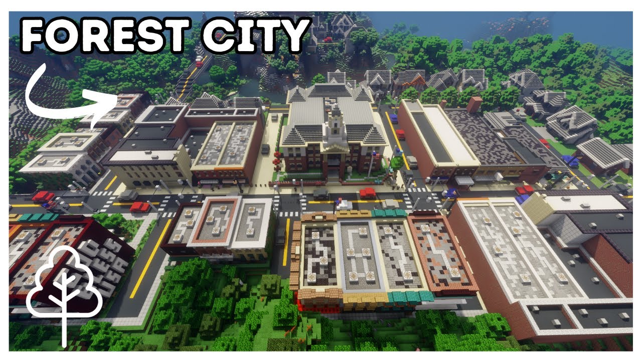 Building A City In Minecraft! - YouTube