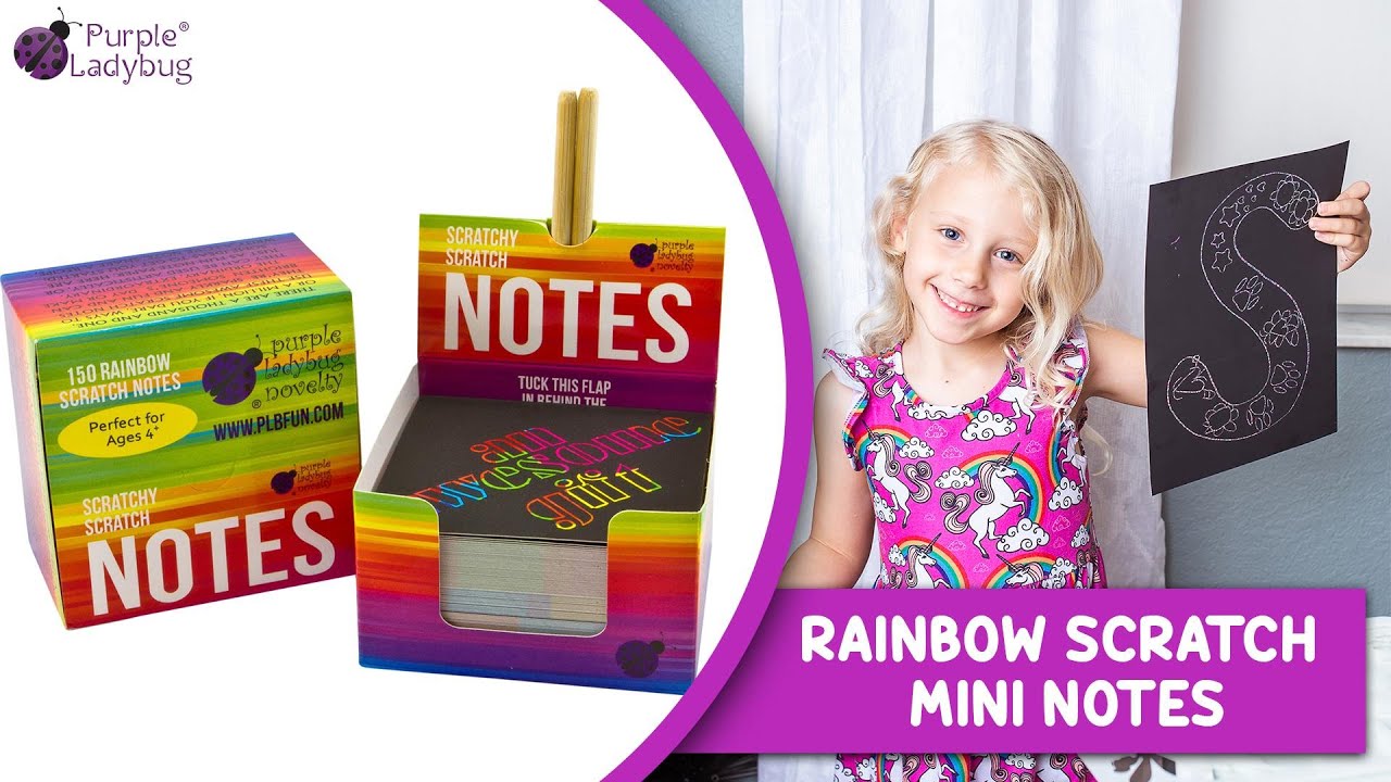 Scratch Mini Notes - Rainbow by Purple Ladybug - YouTube