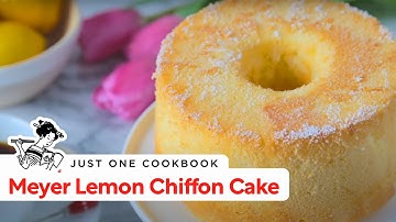 How To Make Meyer Lemon Chiffon Cake (Recipe) マイヤーレモンシフォンケーキの作り方（レシピ）