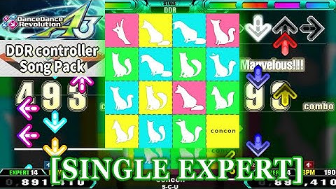 【DDR A3/GP】 concon [SINGLE EXPERT] 譜面確認＋クラップ