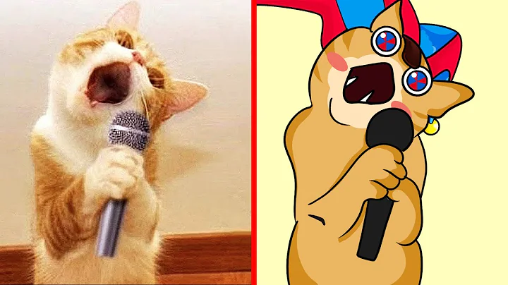 Video 5808781: cat drawing cartoon, funny cat cartoon animals, cat funny animation amazing