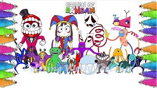 GARTEN of BANBAN 6 & Amazing Digital Circus Coloring Page | Fanart