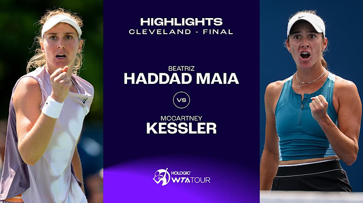 Beatriz Haddad Maia vs. McCartney Kessler | 2024 Cleveland Final | WTA Match Highlights
