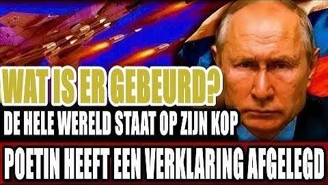 Poetin deed een sensationele uitspraak - Tot het laatste moment begreep niemand het!