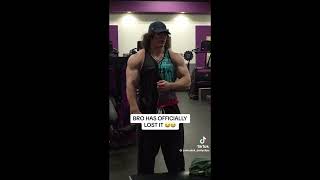 Sam sulek wants to scare off a bear when he flexes