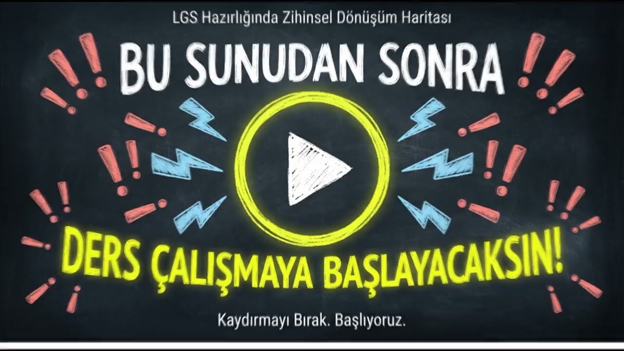Bu Videodan Sonra Ders Çalışacaksın
