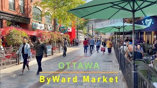 🇨🇦 CANADA Travel Ottawa ByWard MARKET | Street Performers and Food | 4K Walking tour