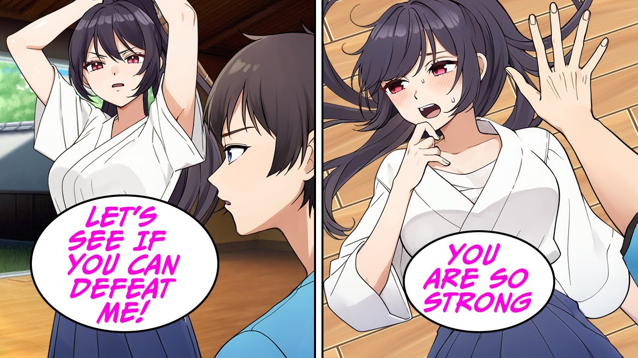 [Manga Dub] A kendo beauty bets kisses for each loss [RomCom]