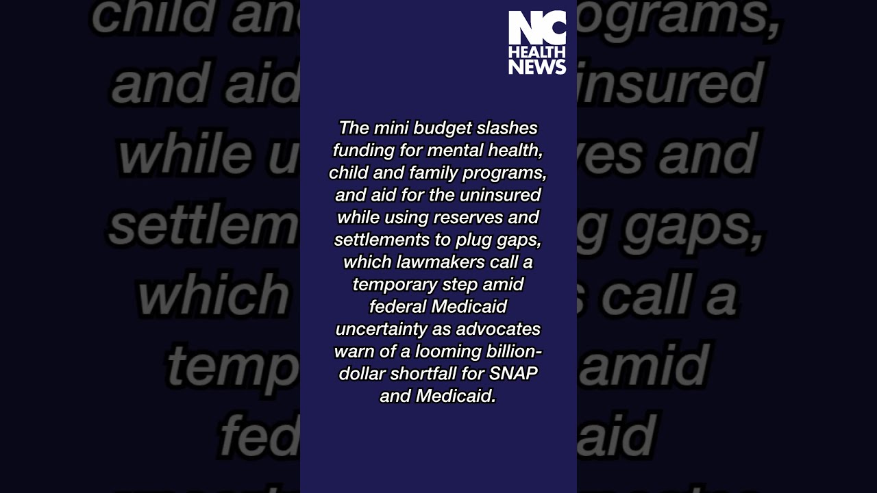 General Assembly Mini Budget Carves Chunks Out Of Health And Human Services Spending